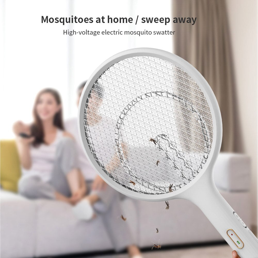 Electric Mosquito Swatter Racket with Charging Base by HitMyNeed