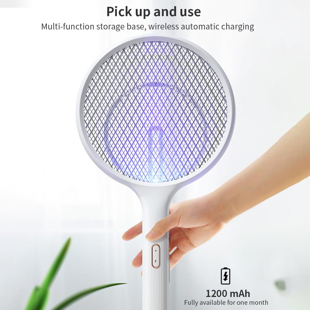 Electric Mosquito Swatter Racket with Charging Base by HitMyNeed