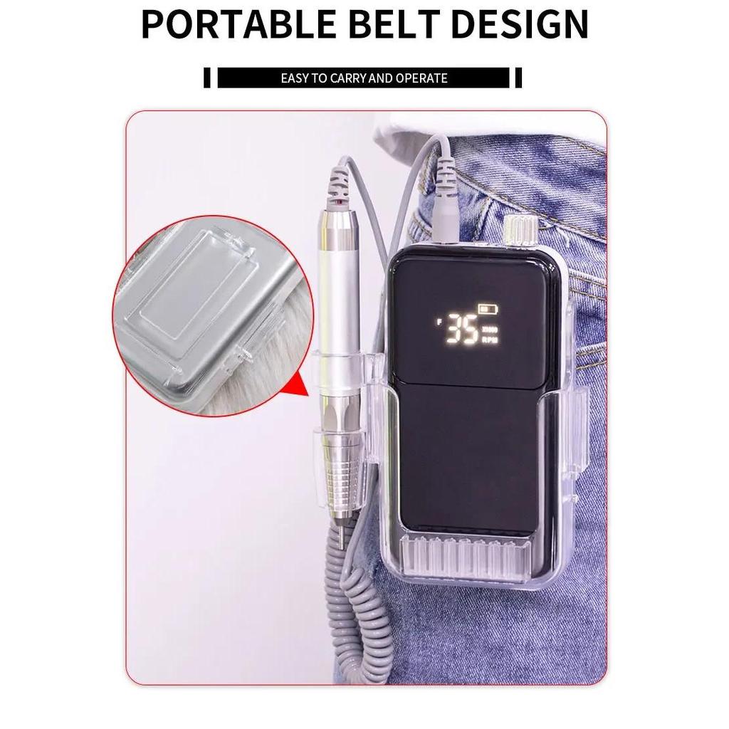 Electric Nail File 35000 RPM Cordless Brushless Drill by HitMyNeed