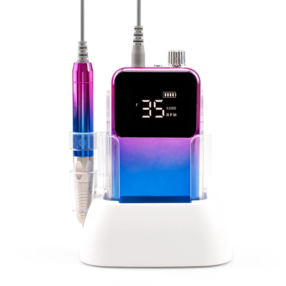 Electric Nail File 35000 RPM Cordless Brushless Drill blue eu by HitMyNeed