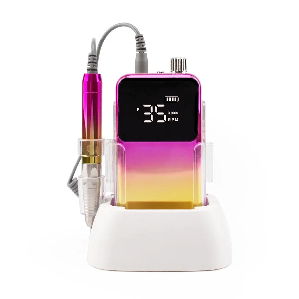 Electric Nail File 35000 RPM Cordless Brushless Drill pink-pro eu by HitMyNeed