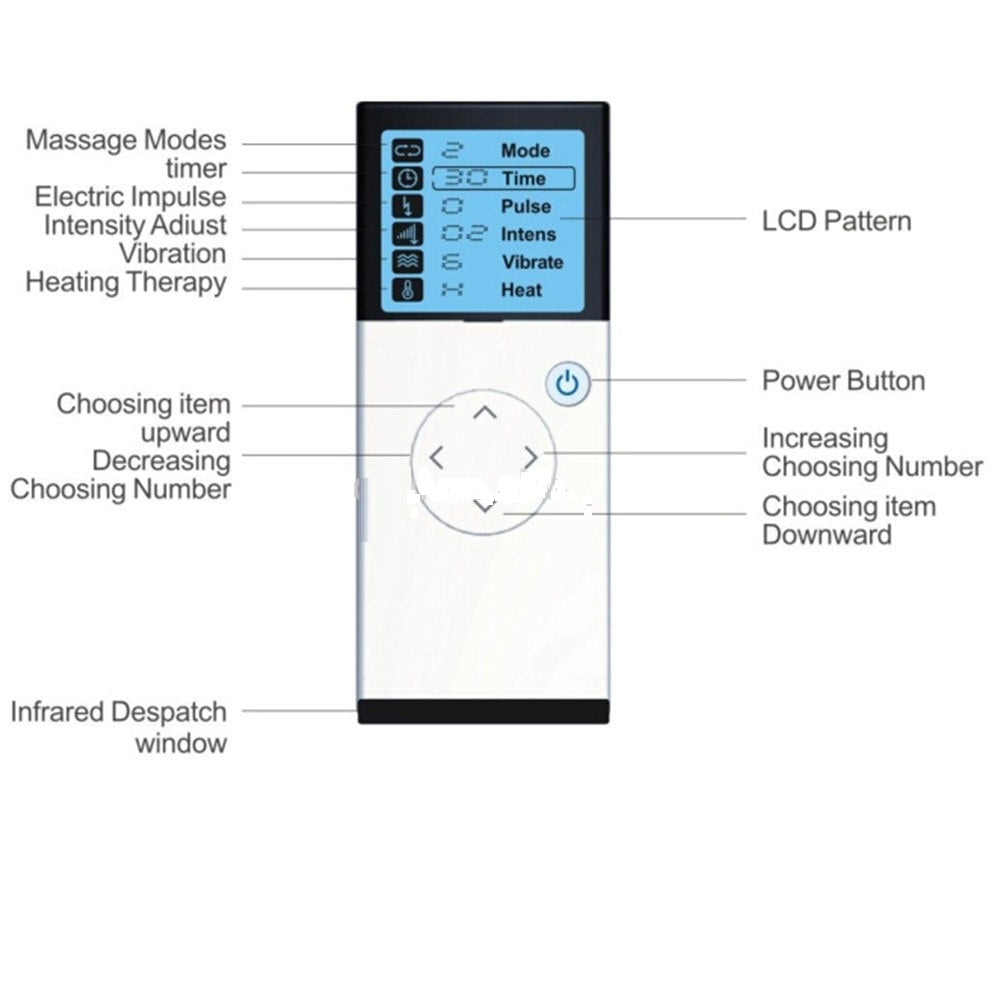 Electric Neck Massager with Heat and Remote Control by HitMyNeed