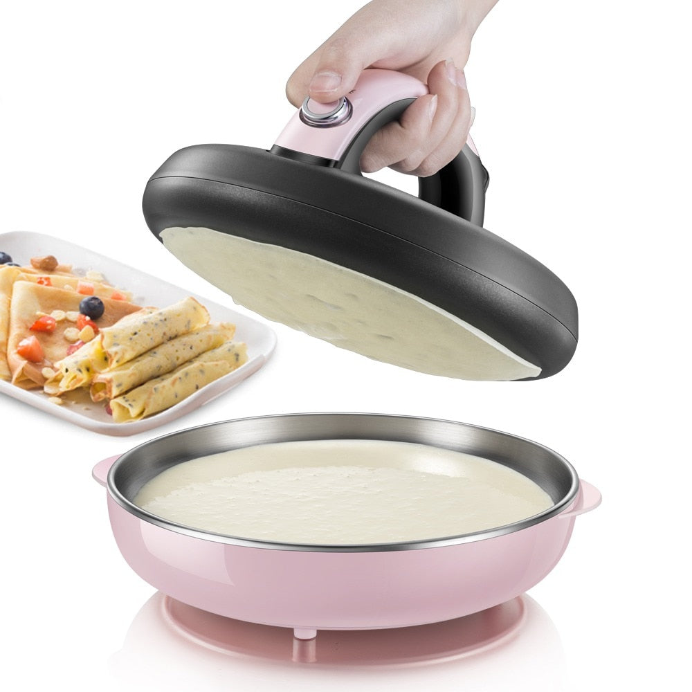 Electric Non-Stick Crepe Maker Pan 600W by HitMyNeed