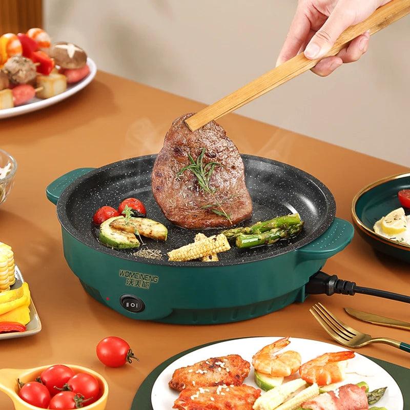 Electric Non-Stick Multi Cooker Frying Pan 22/26cm 26cm by HitMyNeed