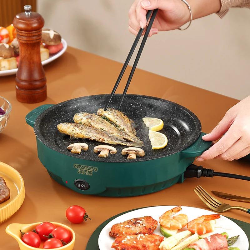 Electric Non-Stick Multi Cooker Frying Pan 22/26cm by HitMyNeed