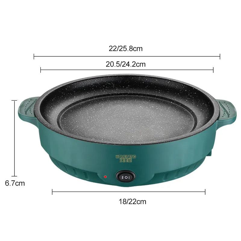 Electric Non-Stick Multi Cooker Frying Pan 22/26cm by HitMyNeed
