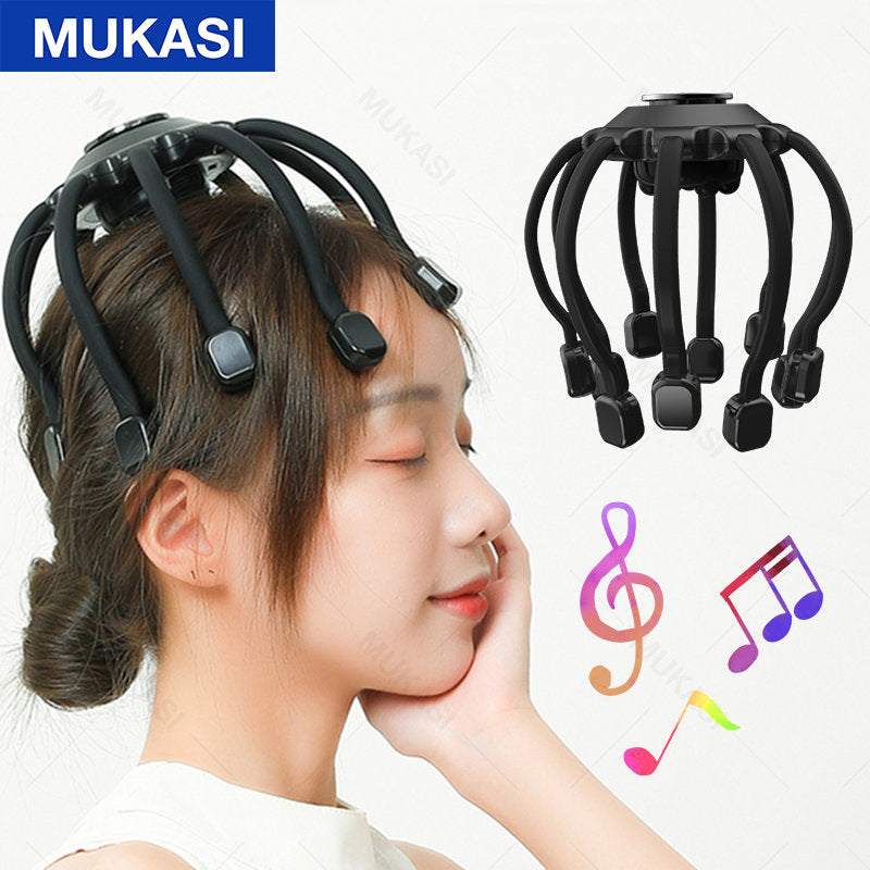 Electric Octopus Head Massager with Bluetooth Audio by HitMyNeed