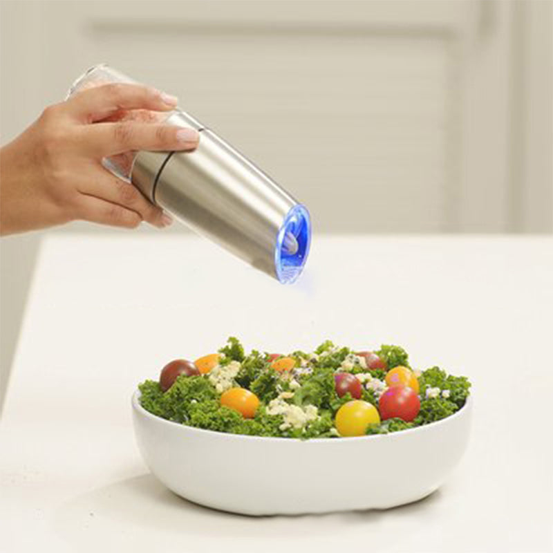 Electric Pepper Mill Set with LED Light (2 Pack) by HitMyNeed