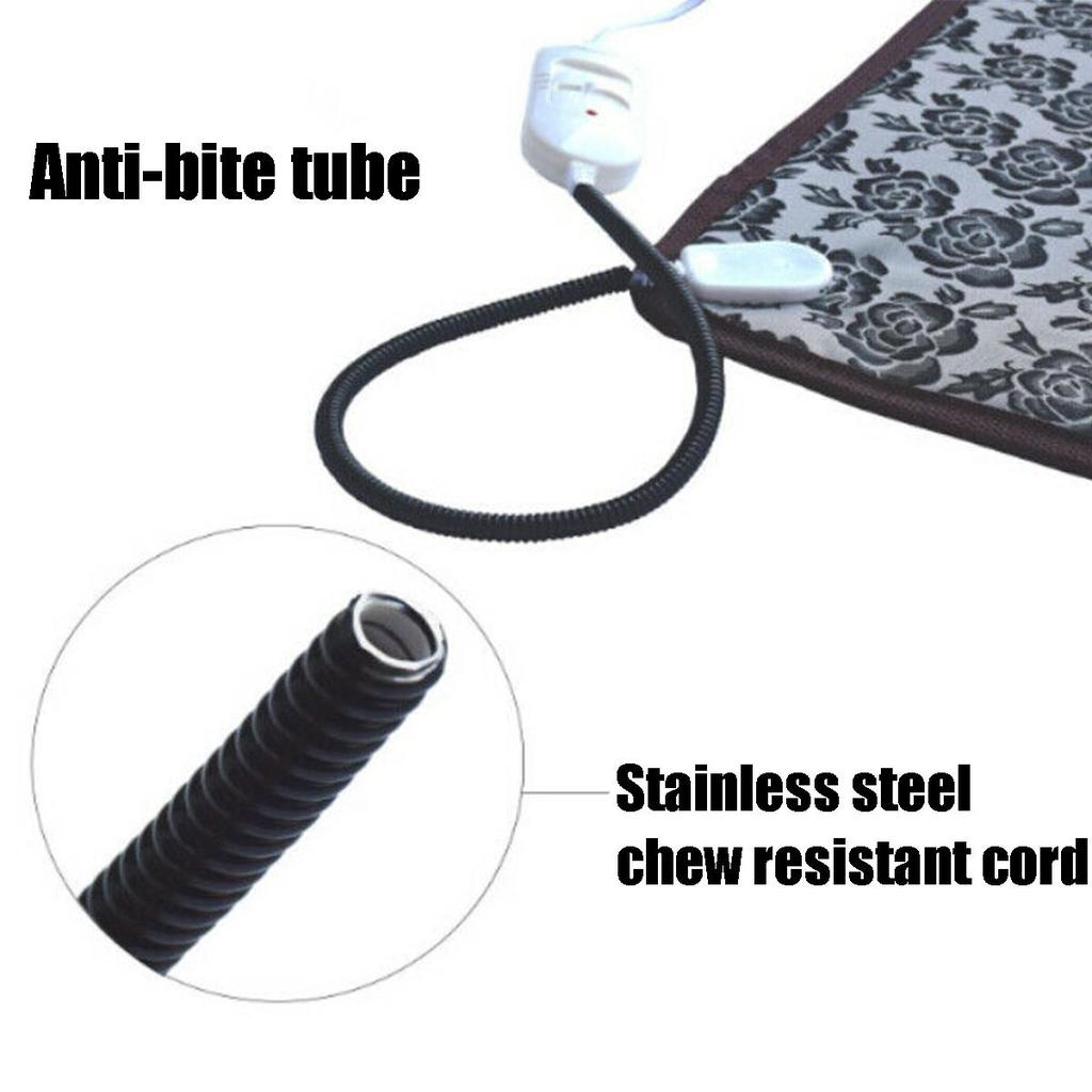 Electric Pet Heating Pad Warming Mat 45 x 45 cm by HitMyNeed