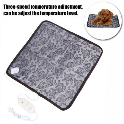 Electric Pet Heating Pad Warming Mat 45 x 45 cm by HitMyNeed
