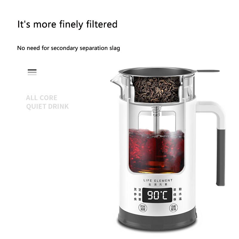 Electric Press Coffee Maker with LCD Temperature Display by HitMyNeed
