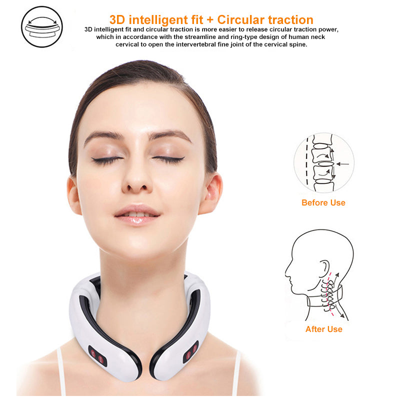 Electric Pulse Neck and Back Massager with Heat by HitMyNeed