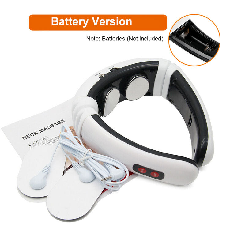 Electric Pulse Neck and Back Massager with Heat by HitMyNeed