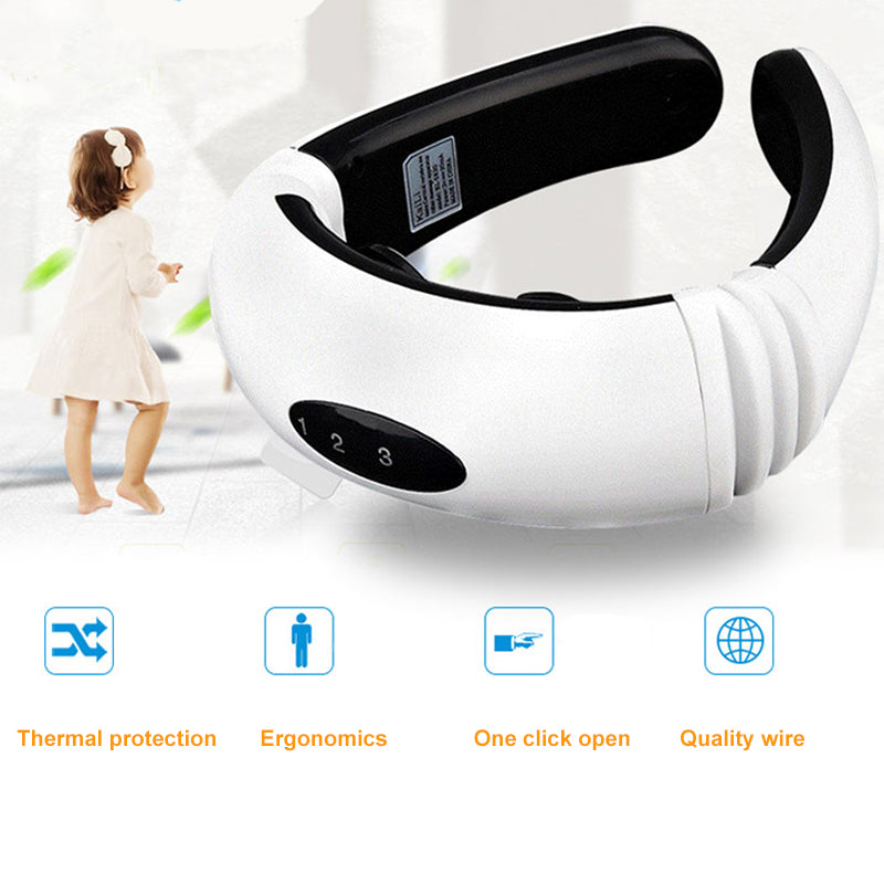 Electric Pulse Neck and Back Massager with Heat by HitMyNeed