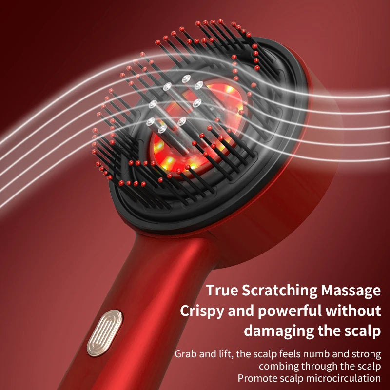 Electric Red Light Scalp Massage Comb & Oil Applicator by HitMyNeed