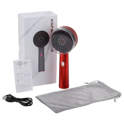 Electric Red Light Scalp Massage Comb & Oil Applicator red by HitMyNeed