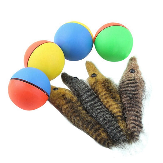 Electric Rolling Weasel Ball Toy for Pets by HitMyNeed