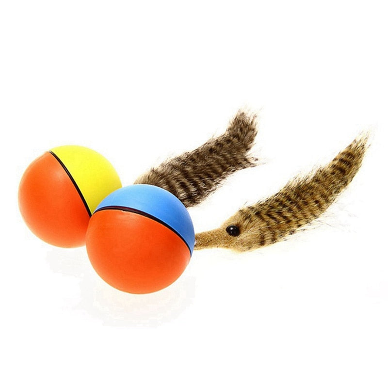 Electric Rolling Weasel Ball Toy for Pets by HitMyNeed