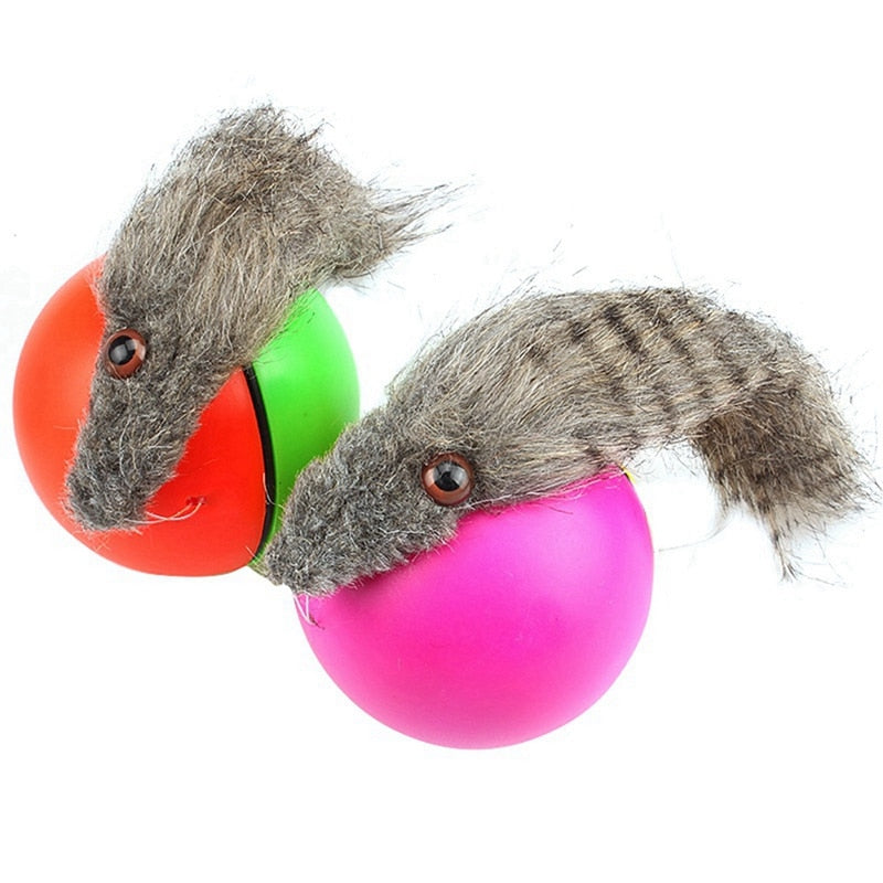 Electric Rolling Weasel Ball Toy for Pets by HitMyNeed