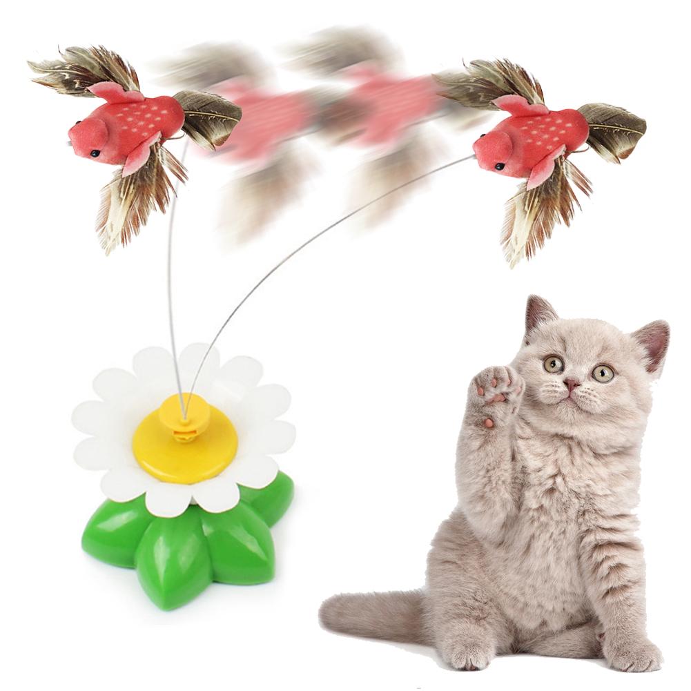 Electric Rotating Flying Bird Cat Toy by HitMyNeed