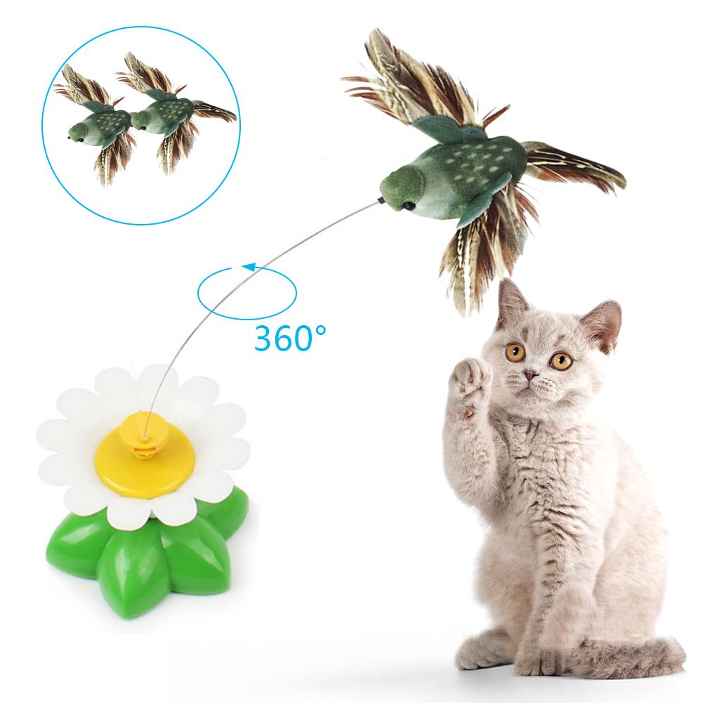 Electric Rotating Flying Bird Cat Toy by HitMyNeed