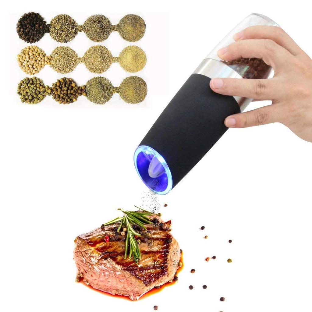 Electric Salt and Pepper Grinder, Adjustable Mill by HitMyNeed