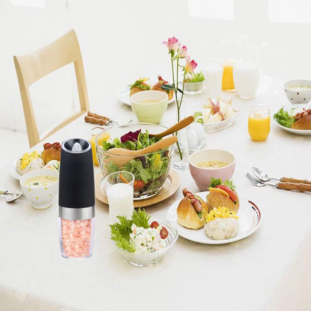 Electric Salt and Pepper Grinder, Adjustable Mill by HitMyNeed