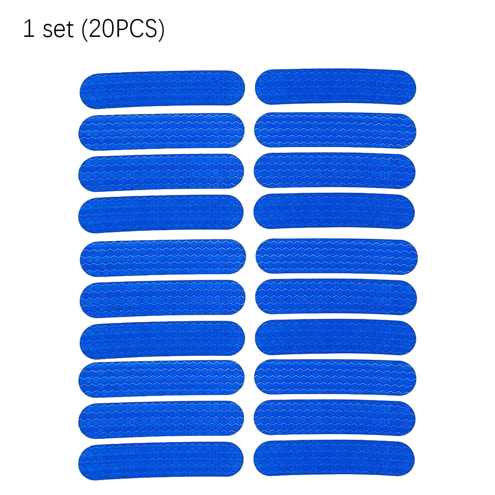 Electric Scooter Reflective Safety Sticker Set blue by HitMyNeed