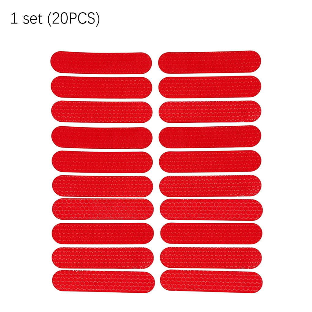 Electric Scooter Reflective Safety Sticker Set red by HitMyNeed