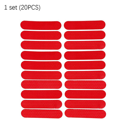 Electric Scooter Reflective Safety Sticker Set red by HitMyNeed