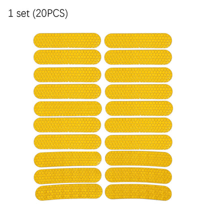 Electric Scooter Reflective Safety Sticker Set yellow by HitMyNeed