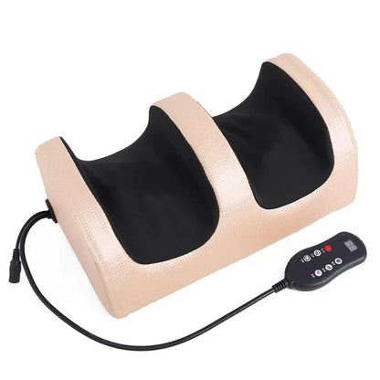 Electric Shiatsu Foot & Calf Massager with Heat gold-remote-control eu-plug by HitMyNeed