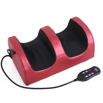 Electric Shiatsu Foot & Calf Massager with Heat red-remote-control eu-plug by HitMyNeed
