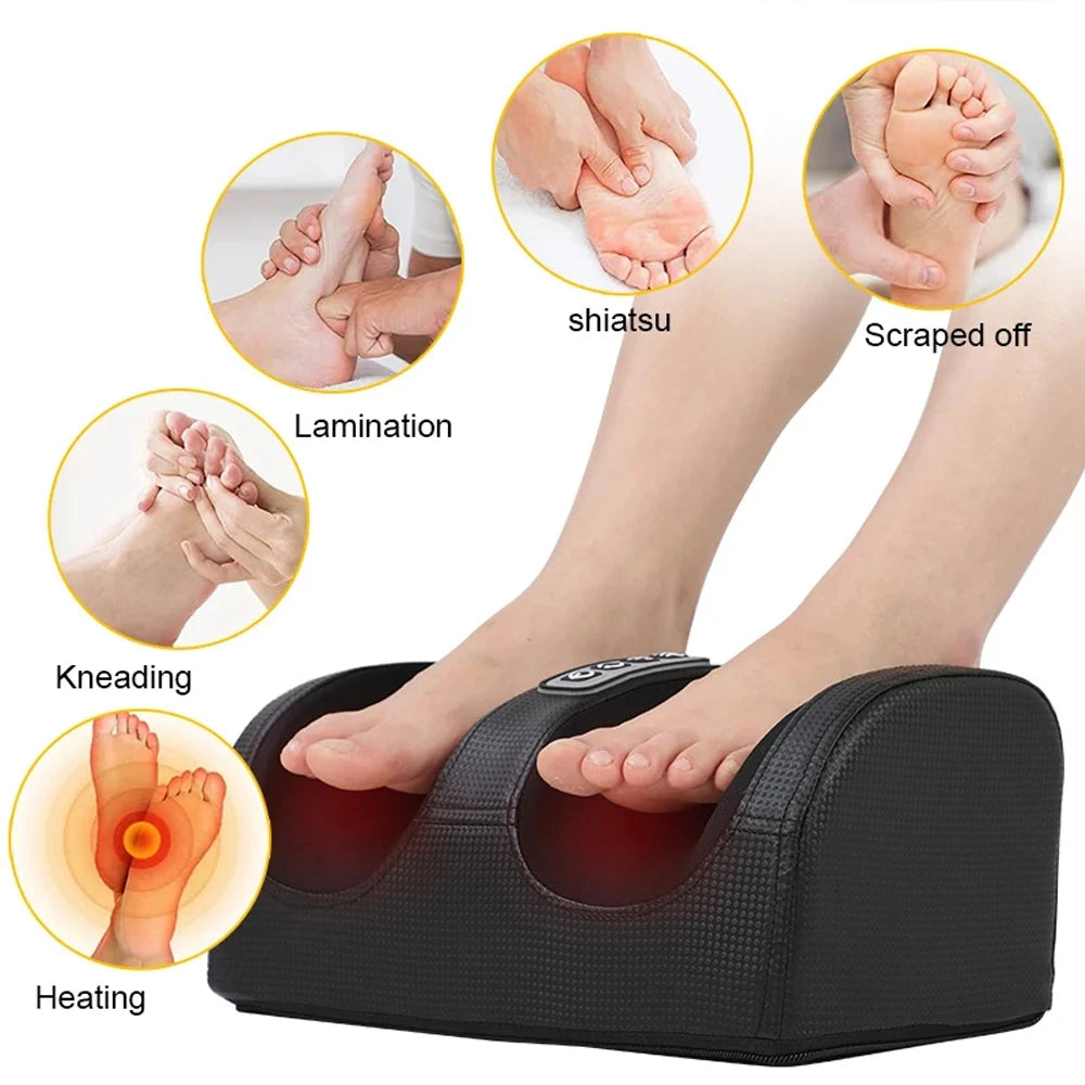 Electric Shiatsu Foot Massager with Heat & Kneading by HitMyNeed