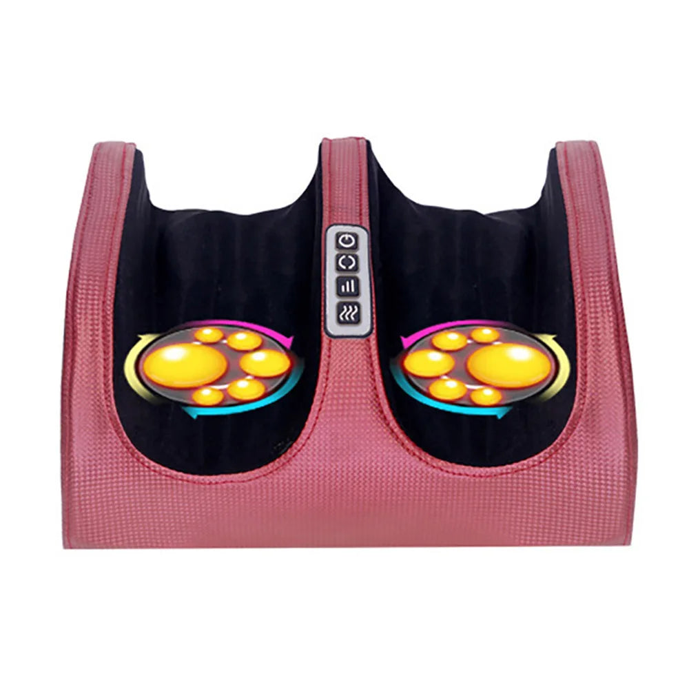Electric Shiatsu Foot Massager with Heat Therapy red eu-plug by HitMyNeed