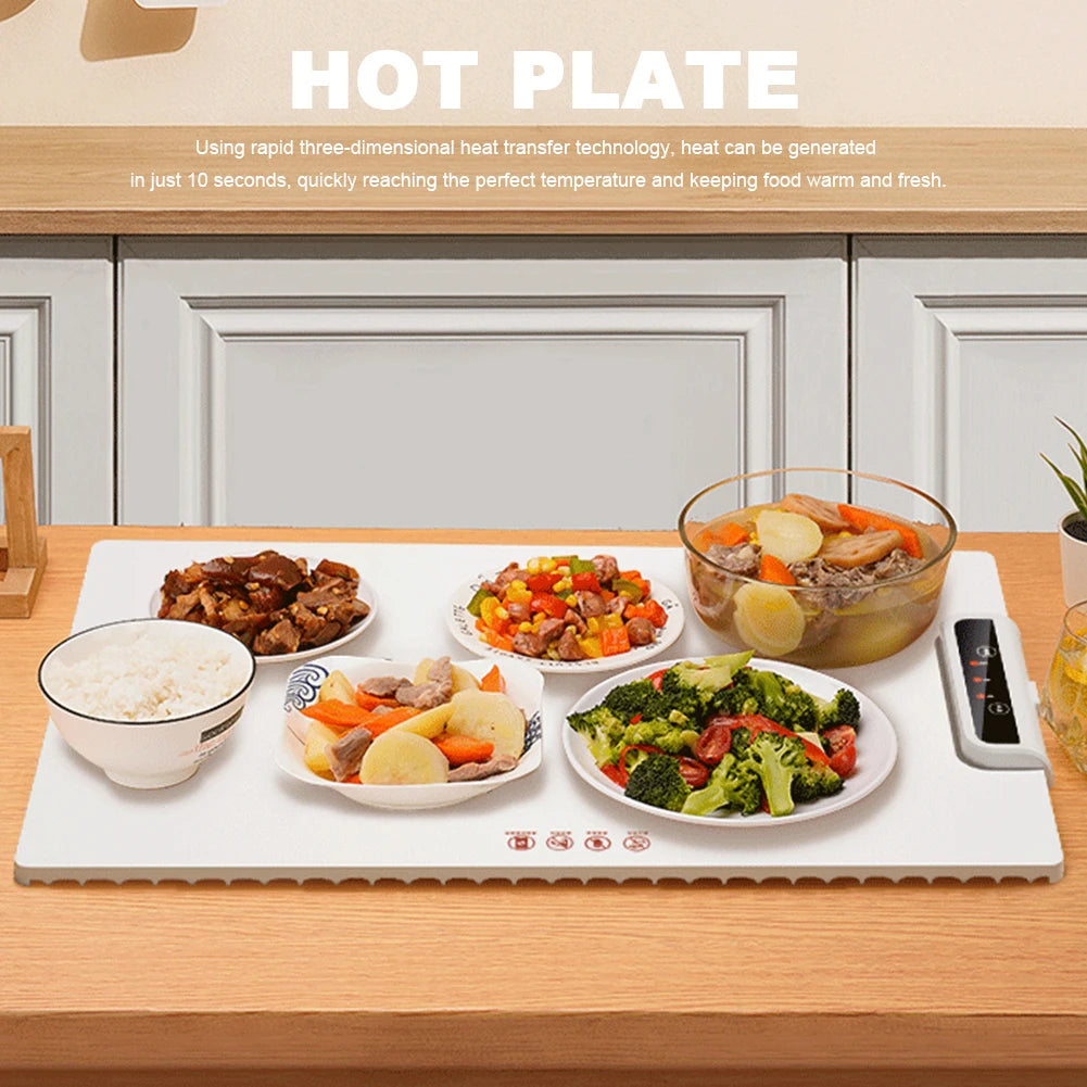 Electric Silicone Warming Tray with Adjustable Heat by HitMyNeed