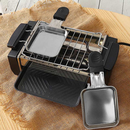 Electric Smokeless Grill with Dual Pans, 1000W by HitMyNeed