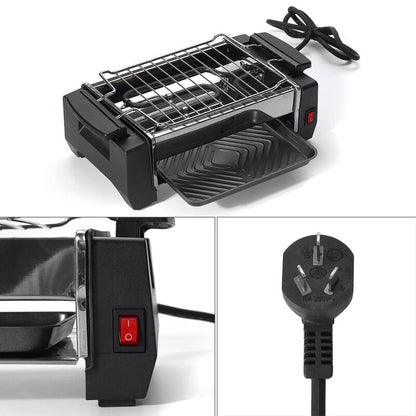 Electric Smokeless Grill with Dual Pans, 1000W by HitMyNeed