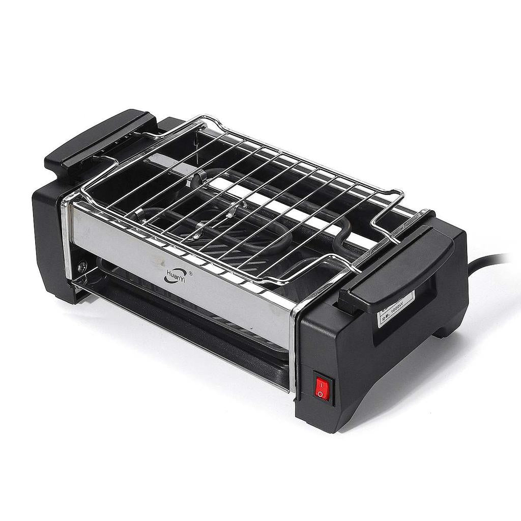 Electric Smokeless Grill with Dual Pans, 1000W by HitMyNeed