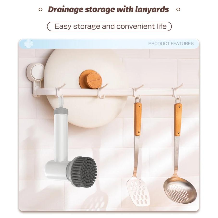 Electric Spin Scrubber with Rechargeable Battery by HitMyNeed