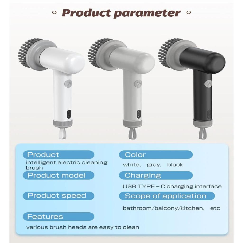 Electric Spin Scrubber with Rechargeable Battery by HitMyNeed