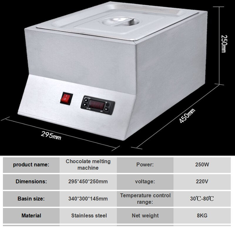 Electric Stainless Steel Chocolate Melter 250W by HitMyNeed