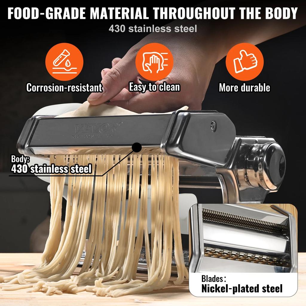 Electric Stainless Steel Fresh Pasta Maker Machine by HitMyNeed