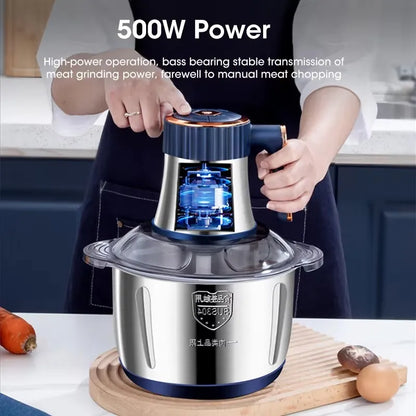 Electric Stainless Steel Meat Grinder & Food Processor by HitMyNeed