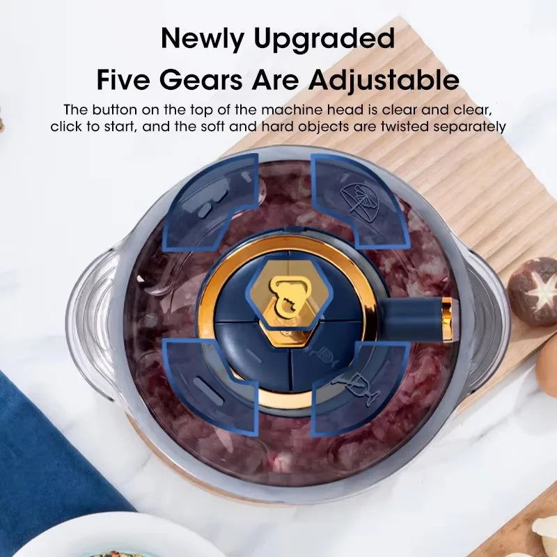 Electric Stainless Steel Meat Grinder & Food Processor by HitMyNeed