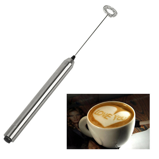 Electric Stainless Steel Milk Frother Handheld by HitMyNeed