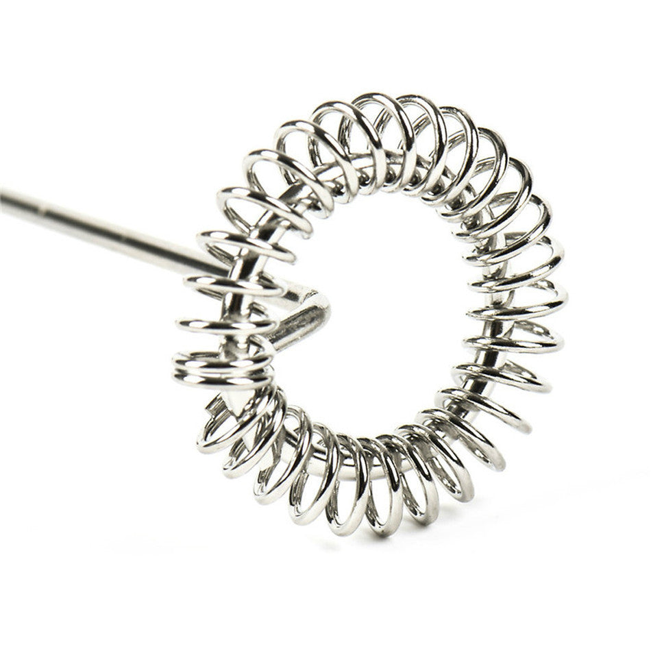 Electric Stainless Steel Milk Frother Handheld by HitMyNeed