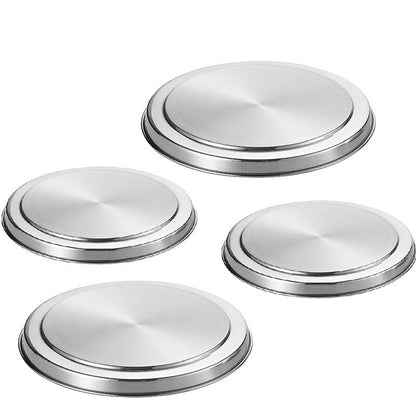 Electric Stove Burner Covers Set of 4, Stainless Steel by HitMyNeed