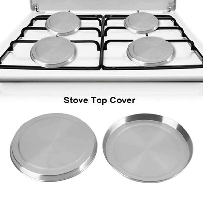 Electric Stove Burner Covers Set of 4, Stainless Steel by HitMyNeed