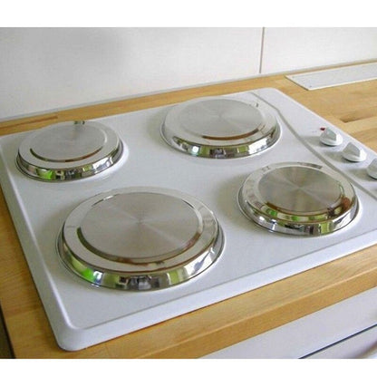 Electric Stove Burner Covers Set of 4, Stainless Steel by HitMyNeed